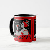 Tasse Vintag Cafe Rajah 2 (Vorderseite Links)