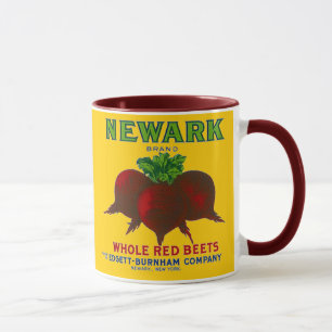 TASSE ~ VINTAGE-RÜBEN-VERPACKUNGSKISTEN-ETIKETT ~