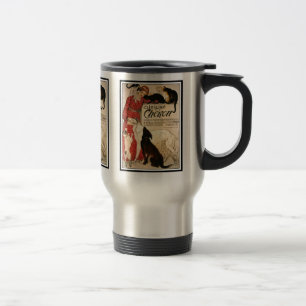Tasse: Vintage Steinlen "Clinique Cheron" Reisebecher