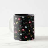 Tasse Vintager Blume (Vorderseite Links)