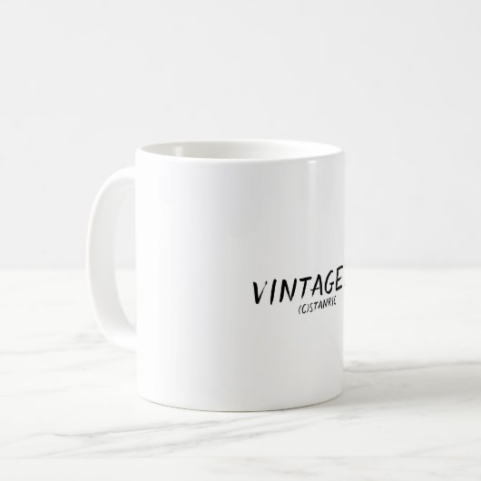 Tasse VINTAGER DESIGN-STIL (Vorderseite Links)
