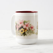 Tasse Vintager Frühjahrsblüten (Vorderseite Links)