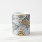 Tasse - Vintager globaler Plan (Mittel)