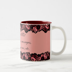Tasse Vintager rosa rote Rosen