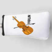 Tasse Violine Golf Headcover (Vorderseite)