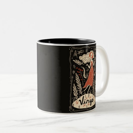 Tasse Virgo Celestial Zodiac Art (VorderseiteRechts)
