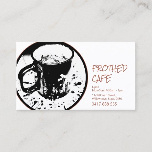 Tasse Visitenkarte (Vorderseite)