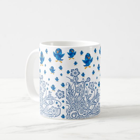 Tasse Vögel (Vorderseite Links)