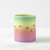 Tasse - Vogelschatten bei Sonnenaufgang (Zentrum)