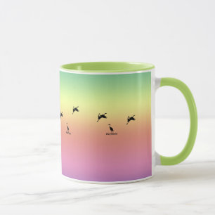 Tasse - Vogelschatten bei Sonnenaufgang