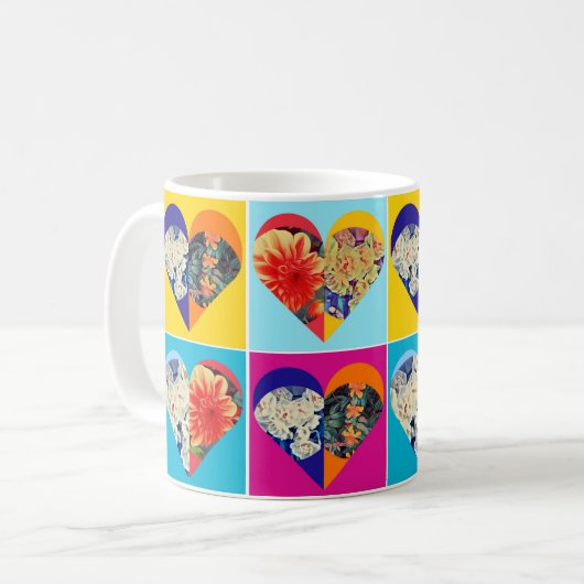 Tasse voller Herzen (Vorderseite Links)