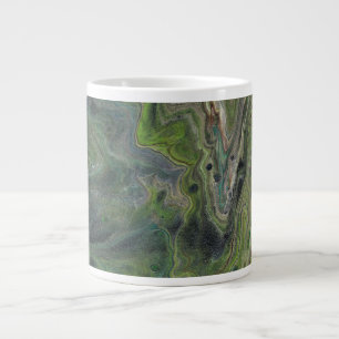 Tasse von Abstraktem, grünem und grünem Getränk