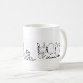 Tasse von Adler ZUHAUSE Second Nature Black + Whit (VorderseiteRechts)