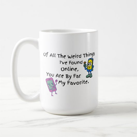 Tasse 'Von all den seltsamen Dingen' (Links)