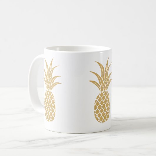 Tasse von Ananas (Vorderseite Links)