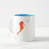 Tasse von Aquarellfarben - Niedlicher Ozean Animal (Vorderseite Links)