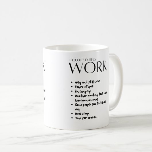Tasse von Arbeitsgedanken (VorderseiteRechts)