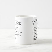 Tasse von Arbeitsgedanken (Mittel)