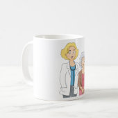 Tasse von Arzt und Patient (Vorderseite Links)