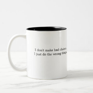 Tasse von Auswahlmöglichkeiten