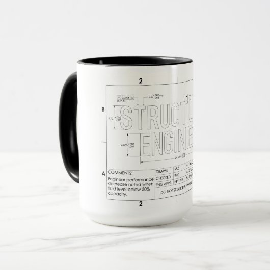 Tasse von Bauingenieuren (Vorderseite Links)