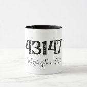 Tasse von beschädigtem Zip-Code (Zentrum)