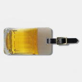 Tasse von Bier Gepäckanhänger (Vorderseite horizontal)