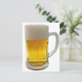 Tasse von Bier Postkarte (Stehend Vorderseite)