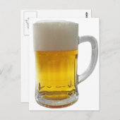 Tasse von Bier Postkarte (Vorne/Hinten)