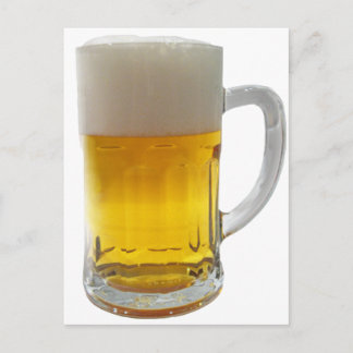 Tasse von Bier Postkarte