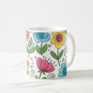 Tasse von Blumen und Sippen