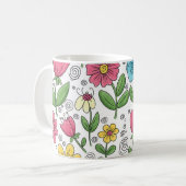 Tasse von Blumen und Sippen (Vorderseite Links)