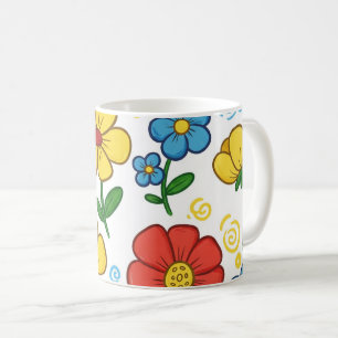 Tasse von Blumen und Sippen