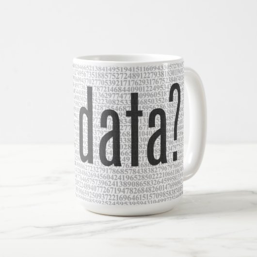 Tasse von Daten (VorderseiteRechts)