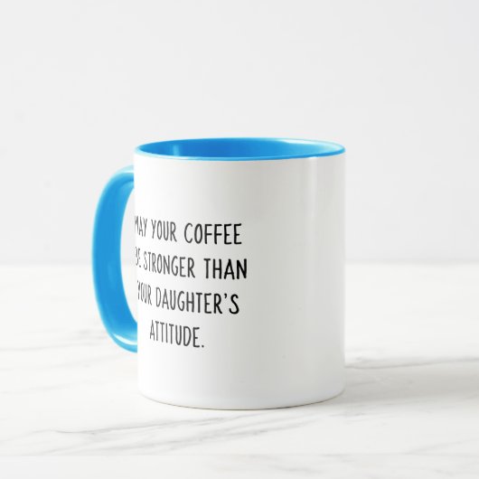 Tasse von Daughter's Attitude Coffee (Sassy Blue G (Vorderseite Links)