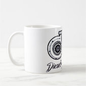 Tasse von Dieselköniginnen-Logos (Links)