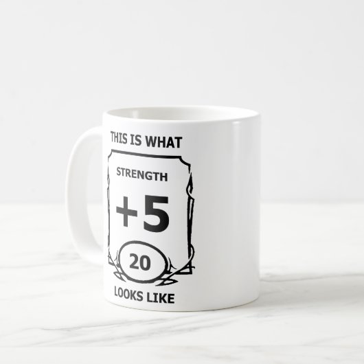 Tasse von Dungeons und Drachen (Vorderseite Links)