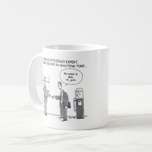 Tasse von Effizienzexperten (Vorderseite Links)