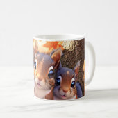 Tasse von Eichhörnchen mit realistischem 3D-Effekt (VorderseiteRechts)