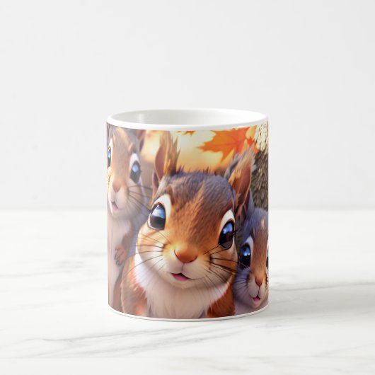 Tasse von Eichhörnchen mit realistischem 3D-Effekt (Mittel)
