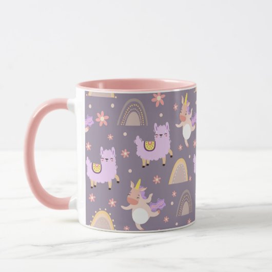 Tasse von Einhorn und Llamas (Links)