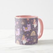 Tasse von Einhorn und Llamas (VorderseiteRechts)