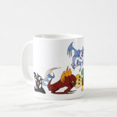 Tasse von Elementardrachen (Vorderseite Links)