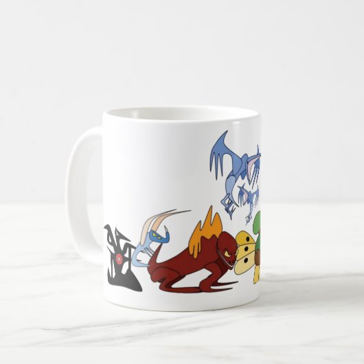 Tasse von Elementardrachen (Vorderseite Links)
