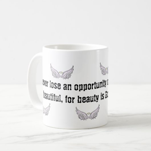 Tasse von Engelsflügeln (Vorderseite Links)