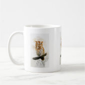 Tasse von Eule - handbemalte Wasserfarbe für Wildf (Links)