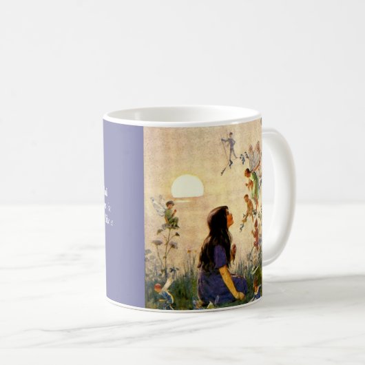 Tasse von Fairy Secrets & Yeats Zitats (VorderseiteRechts)