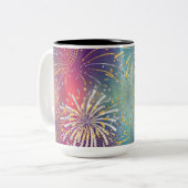 Tasse von Feuerwerkskörpern Illustriert (Vorderseite Links)