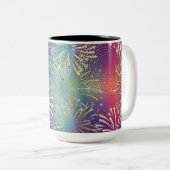 Tasse von Feuerwerkskörpern Illustriert (VorderseiteRechts)