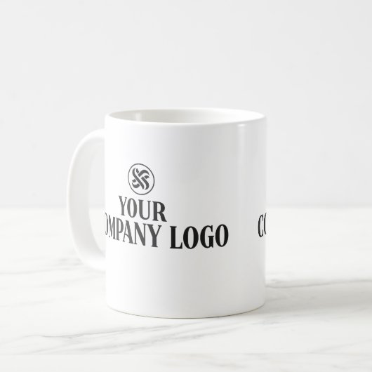 Tasse von Firmenlogo (Vorderseite Links)